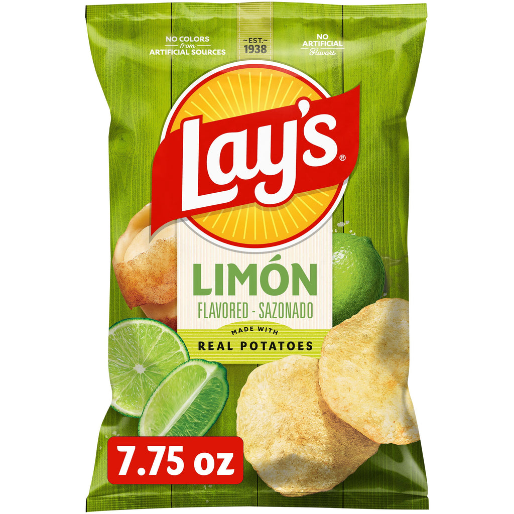 Limón Flavored Potato Chips 7.75 Oz Lay's
