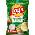 Sour Cream & Onion Flavored Potato Chips 7.75 Oz 1 Count Lay's