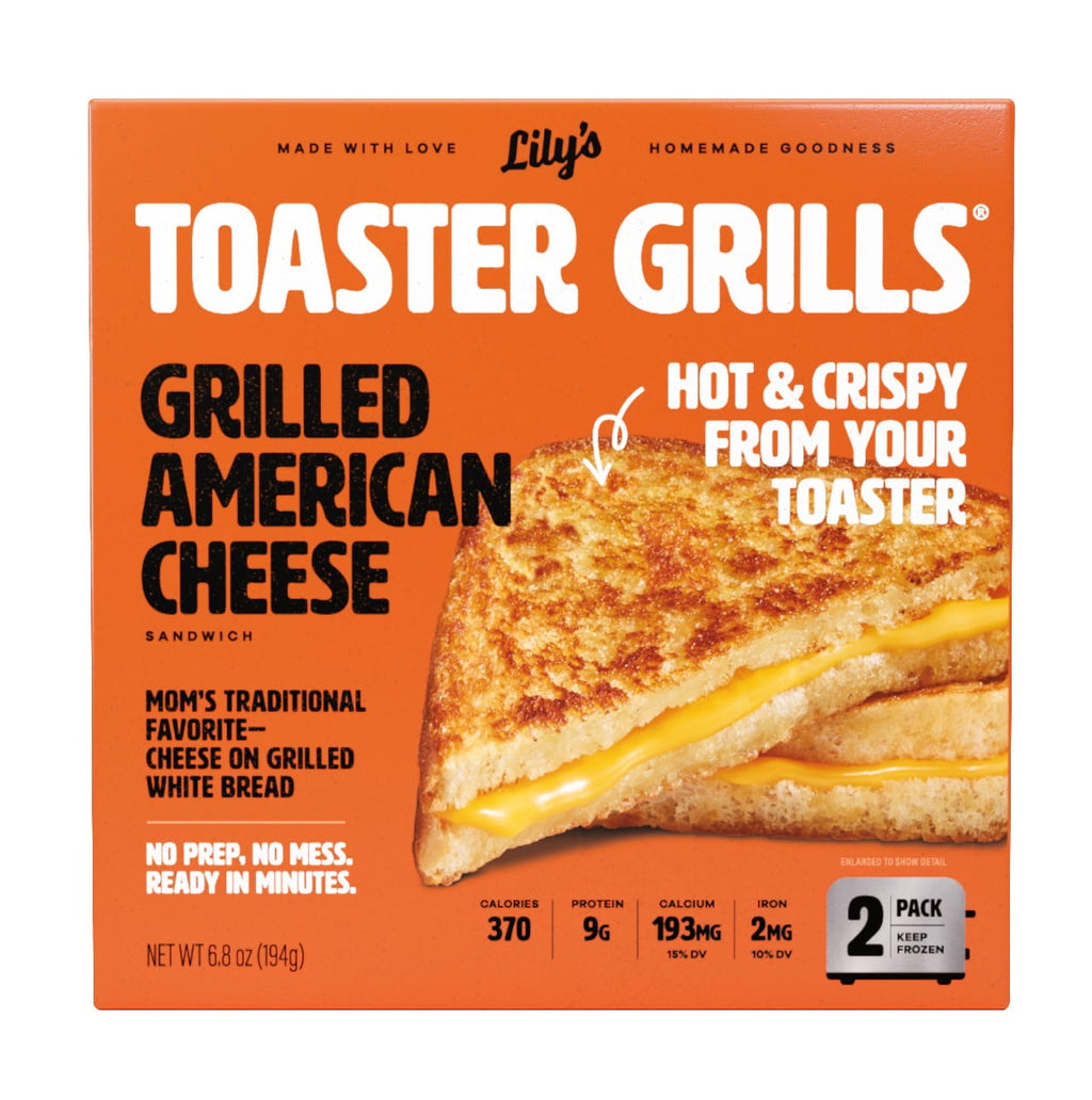 Lily's Toaster Grills American Cheese Sandwich Frozen 6.8 Oz 2 Count