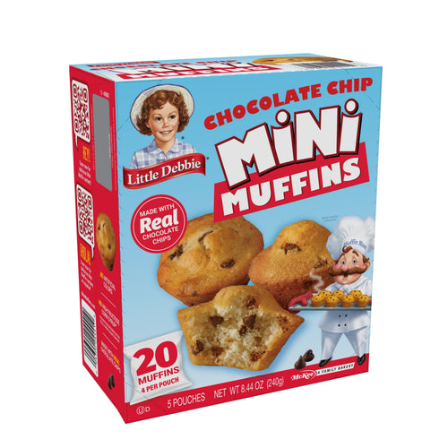Chocolate Chip Mini Muffins 8.44 Oz 5 Count Little Debbie