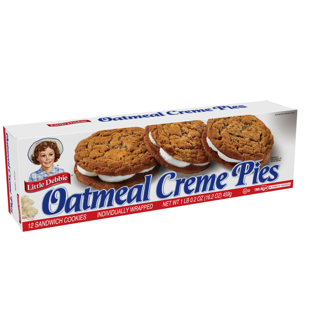 Oatmeal Creme Pies 16.2 Oz 12 Count Little Debbie