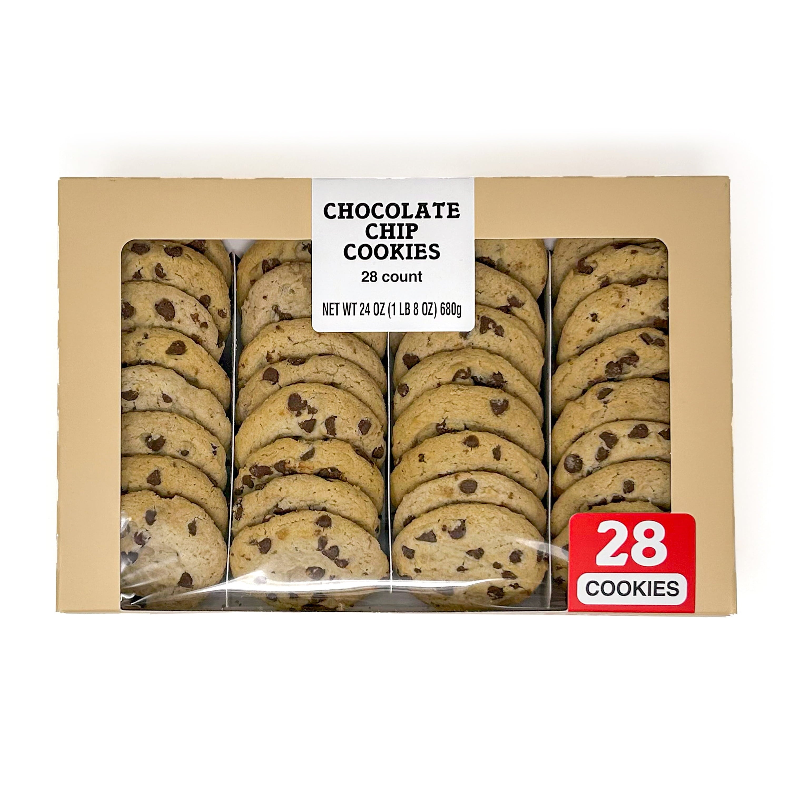 Semi-Sweet Baked Soft Chocolate Chip Cookies 24 Oz 28 Count Freshness Guaranteed