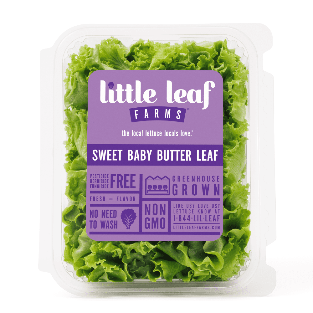 Little Leaf Farms Sweet Baby Butter Leaf Lettuce 4 Oz Clam Shell