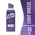 Lysol Air Sanitizer Spray Light Breeze Scent 10 oz