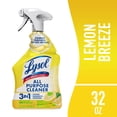 Lysol All Purpose Cleaner Sanitizing Disinfecting Spray Lemon Breeze Scent 32 fl oz