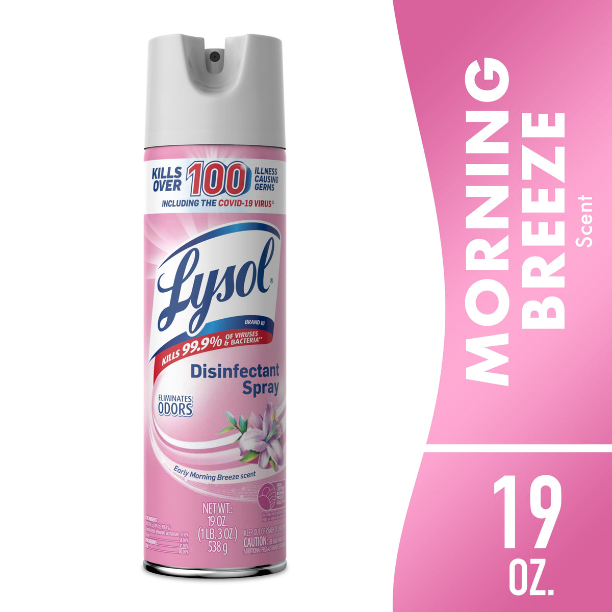 Lysol Disinfectant Spray Early Morning Breeze 19 oz