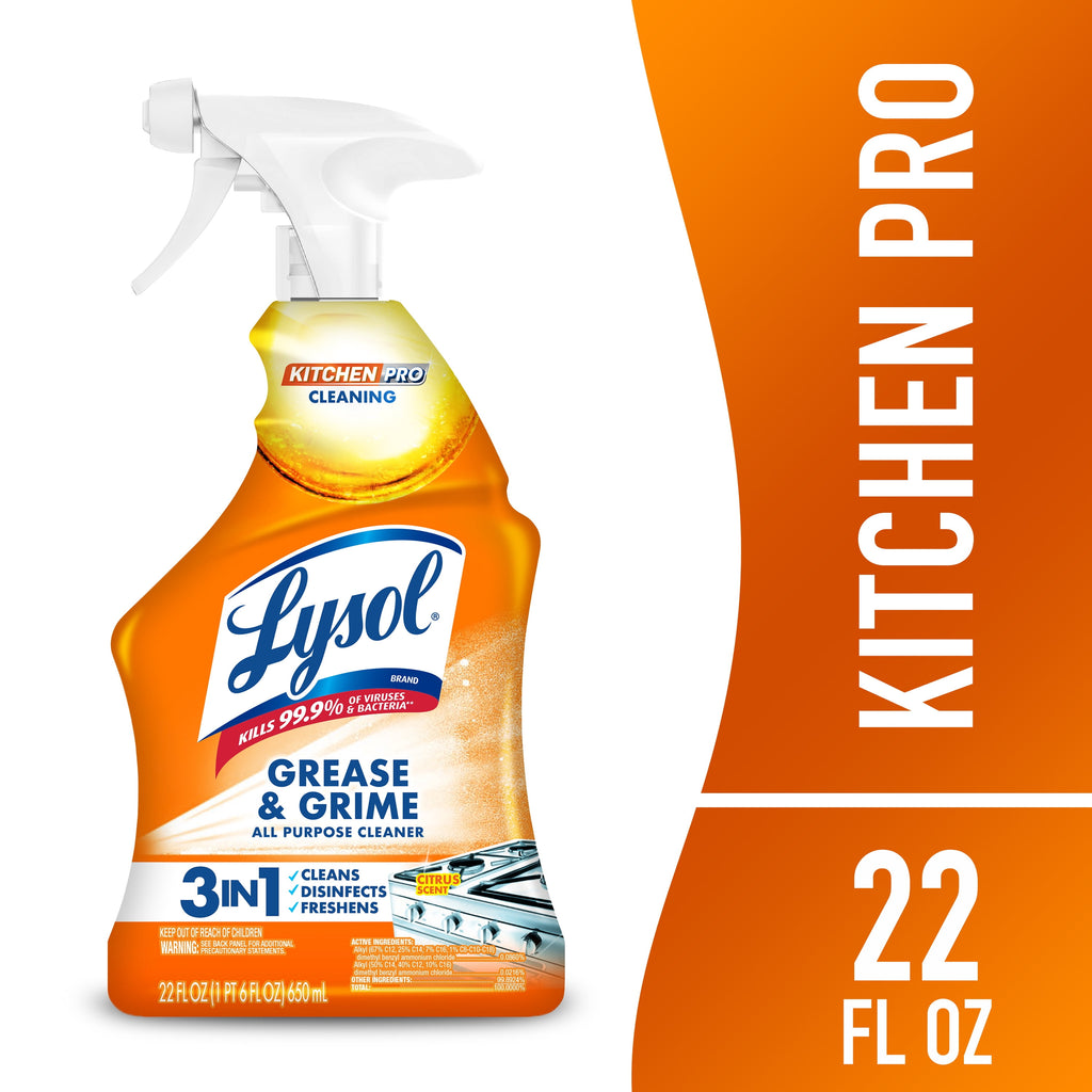 Lysol Kitchen Pro Antibacterial Cleaner Citrus 22 fl oz