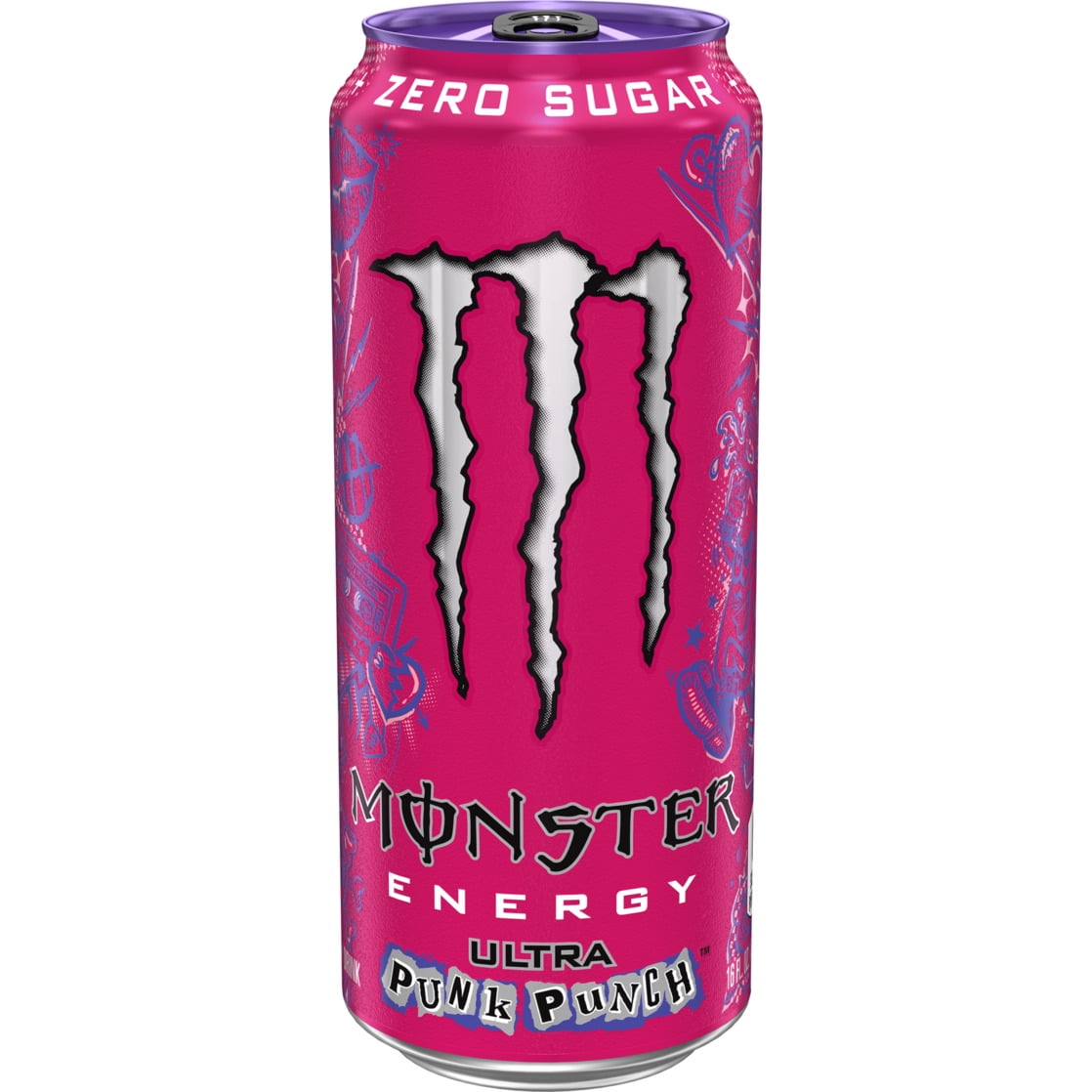 Monster Energy Ultra Punk Punch Energy Drink 16 fl oz Single Can