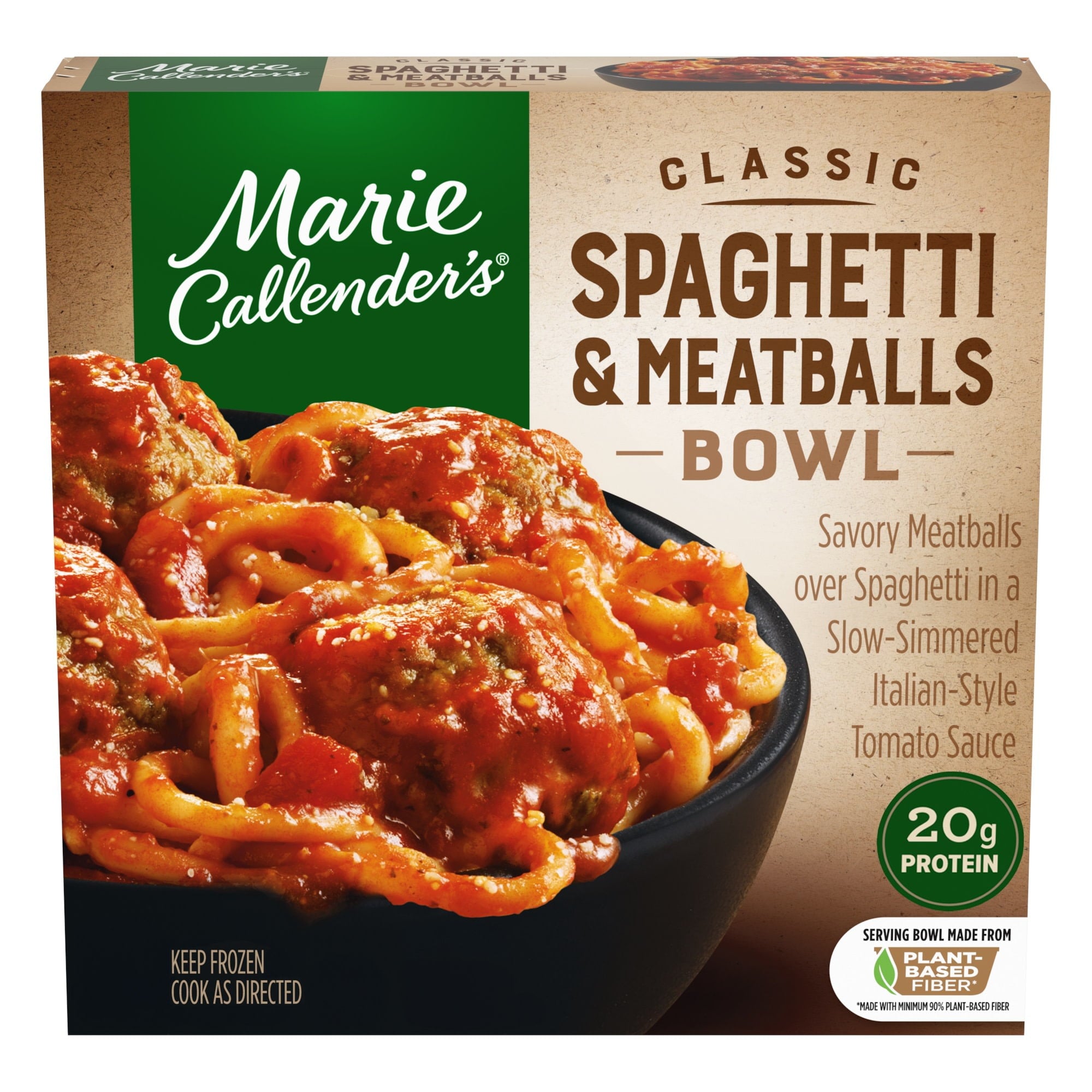 Marie Callender's Classic Spaghetti And Meatballs Frozen Meal 12.4 Oz