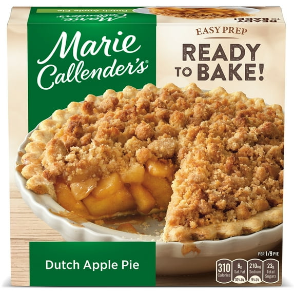 Dutch Apple Pie 38 Oz 9 Servings Frozen Marie Callender's