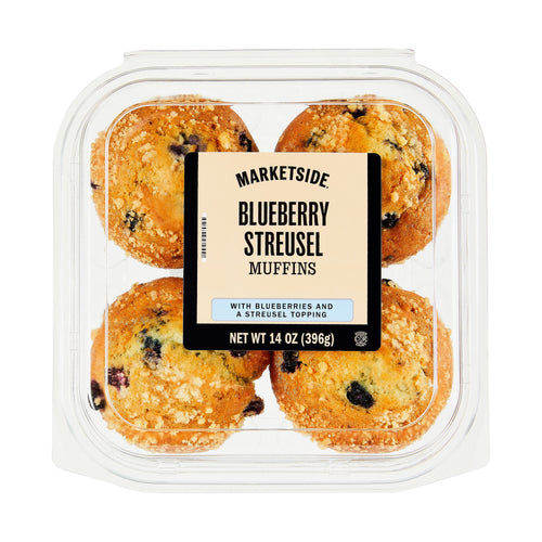Baked Blueberry Muffins 14 Oz 4 Count Kosher Dairy Marketside