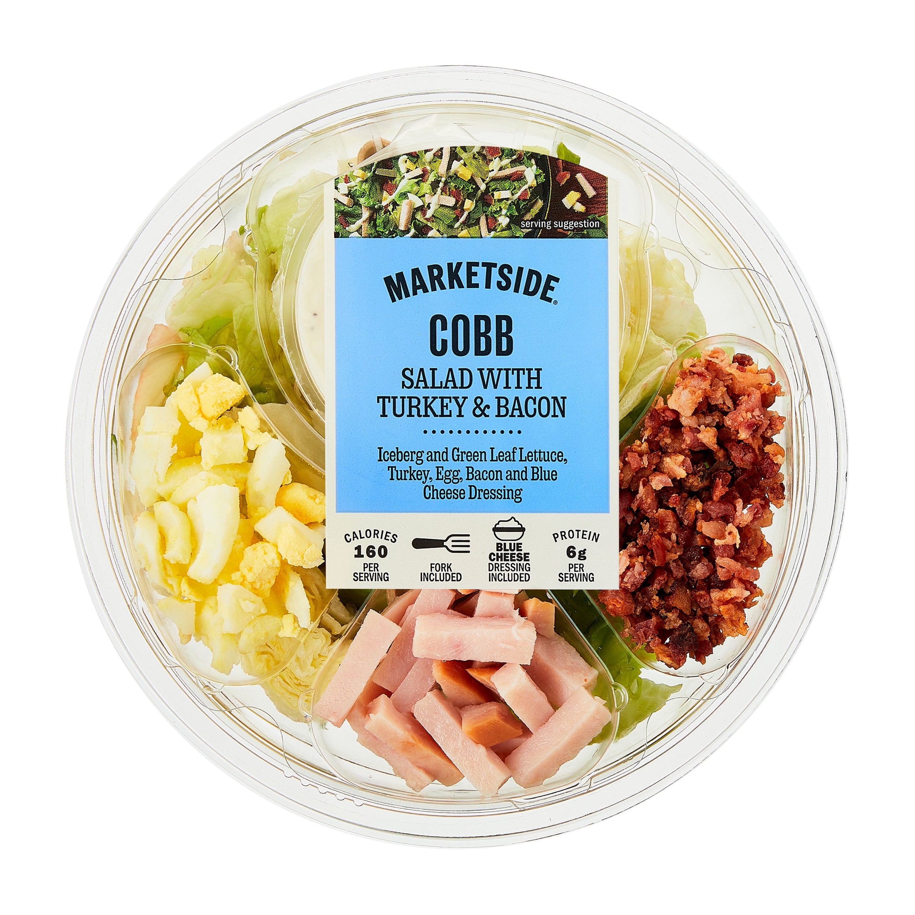Fresh Marketside Cobb Salad Turkey Bacon 7.25 Oz Bowl
