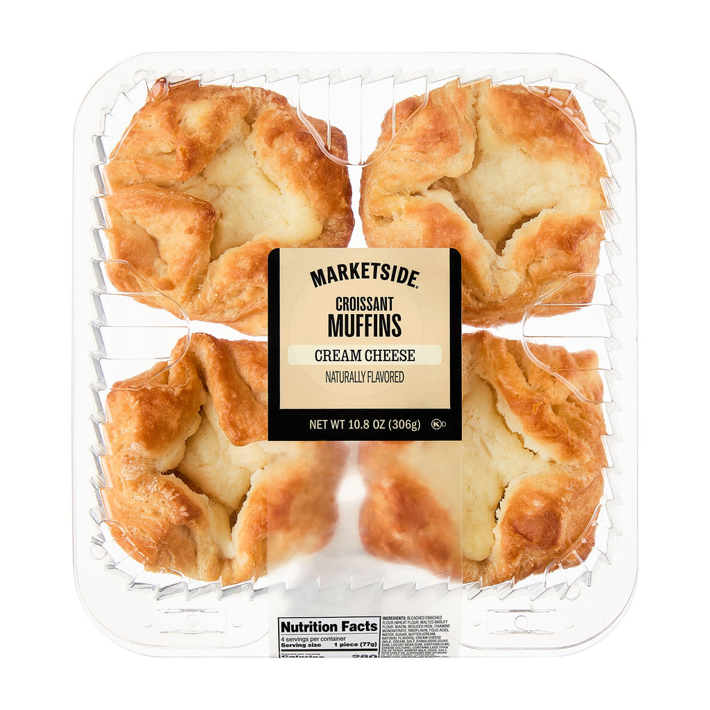 Cream Cheese Croissant Baked Muffins 10.8 Oz 4 Count Marketside