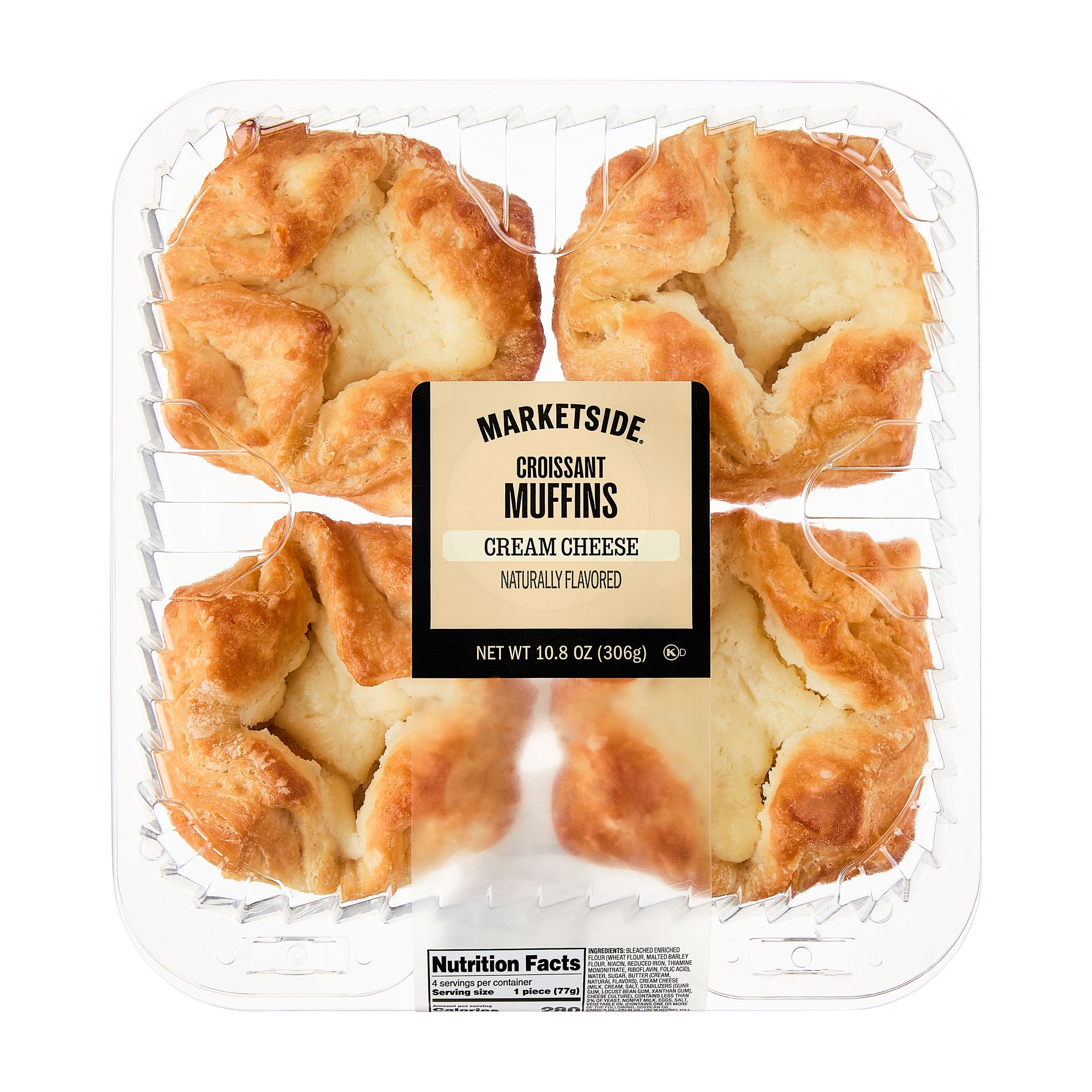 Cream Cheese Croissant Baked Muffins 10.8 Oz 4 Count Marketside