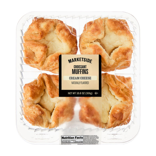 Cream Cheese Croissant Baked Muffins 10.8 Oz 4 Count Marketside