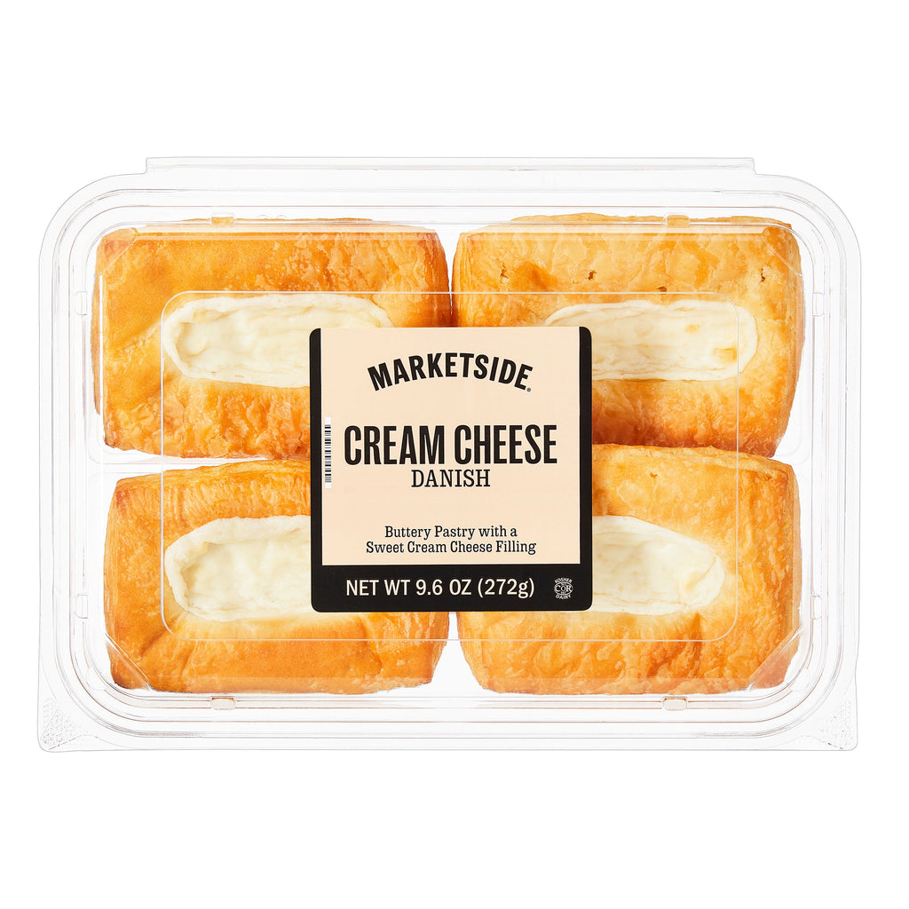 Cream Cheese Danish Baked Pastry 9.6 Oz 4 Count Marketside