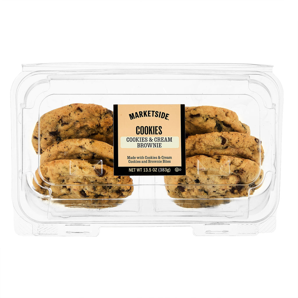 Cookies and Cream Brownie Cookies 13.5 Oz 6 Count Marketside