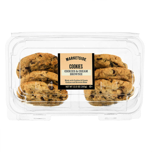 Cookies and Cream Brownie Cookies 13.5 Oz 6 Count Marketside