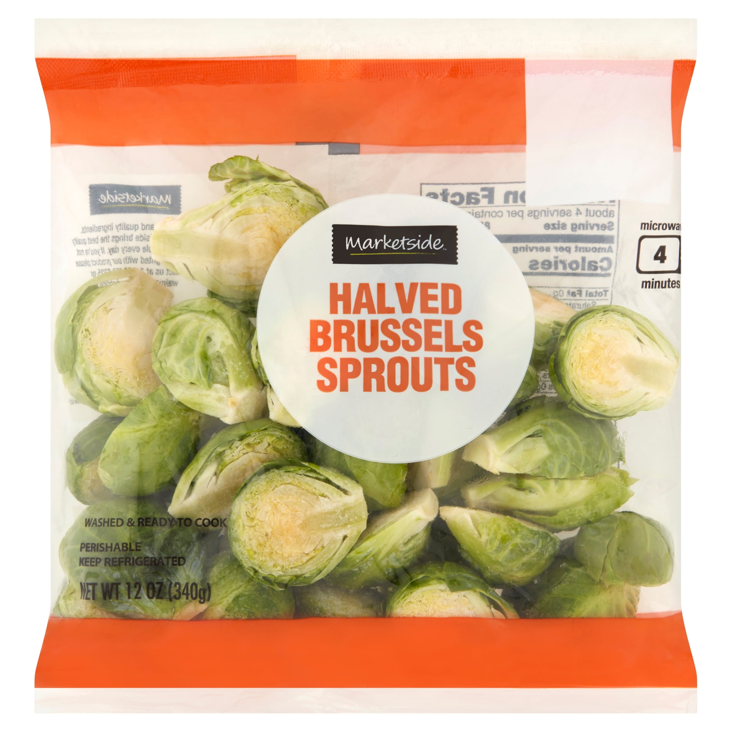 Fresh Halved Brussels Sprouts 12 Oz