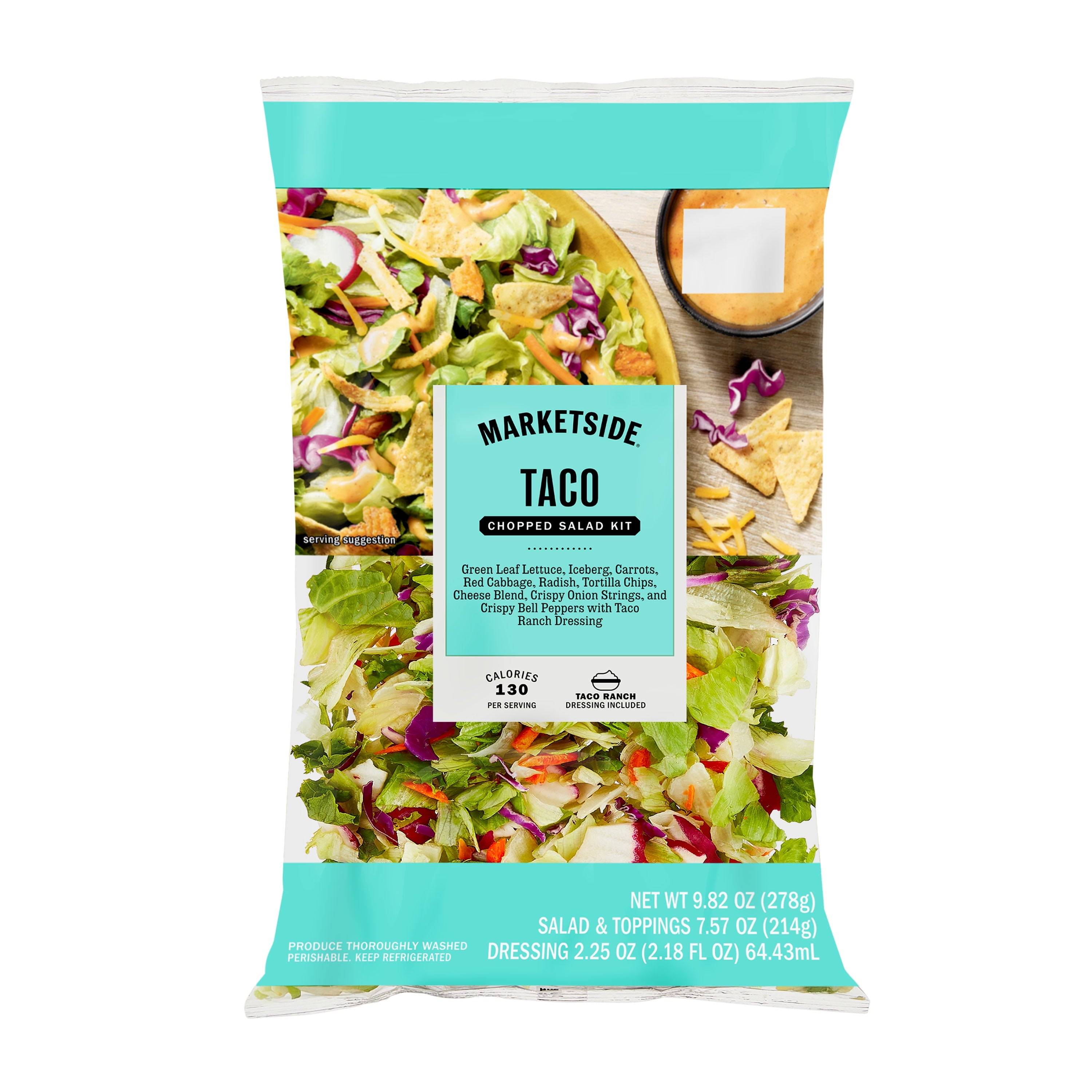 Fresh Marketside Taco Chopped Salad Kit 9.82 Oz Bag