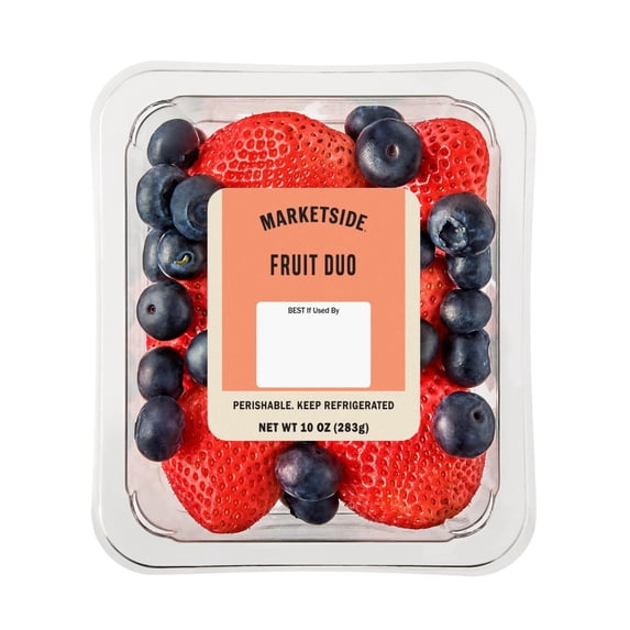 Marketside Fresh Cut Fruit Duo Strawberry And Blueberry 10 Oz Tray