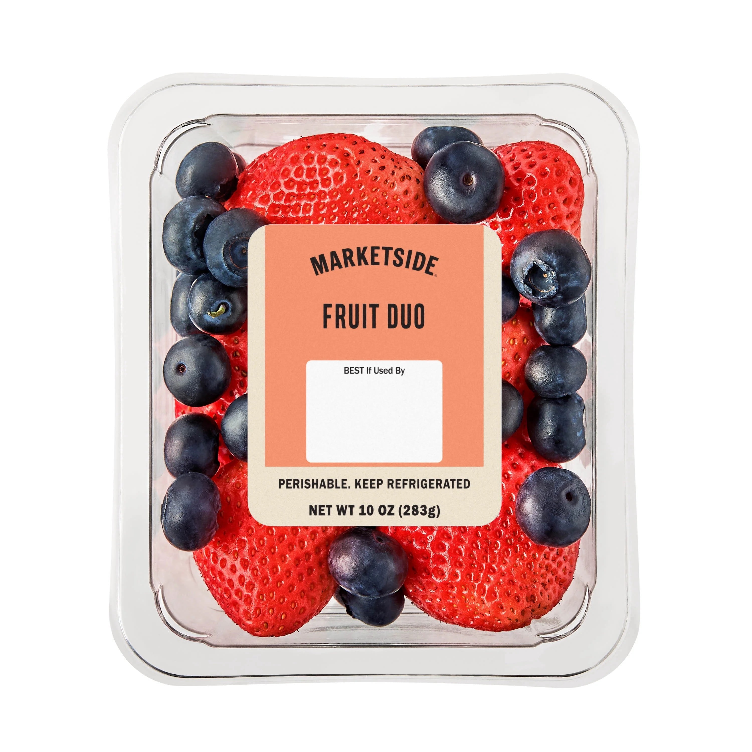 Marketside Fresh Cut Fruit Duo Strawberry Blueberry 10 Oz Tray