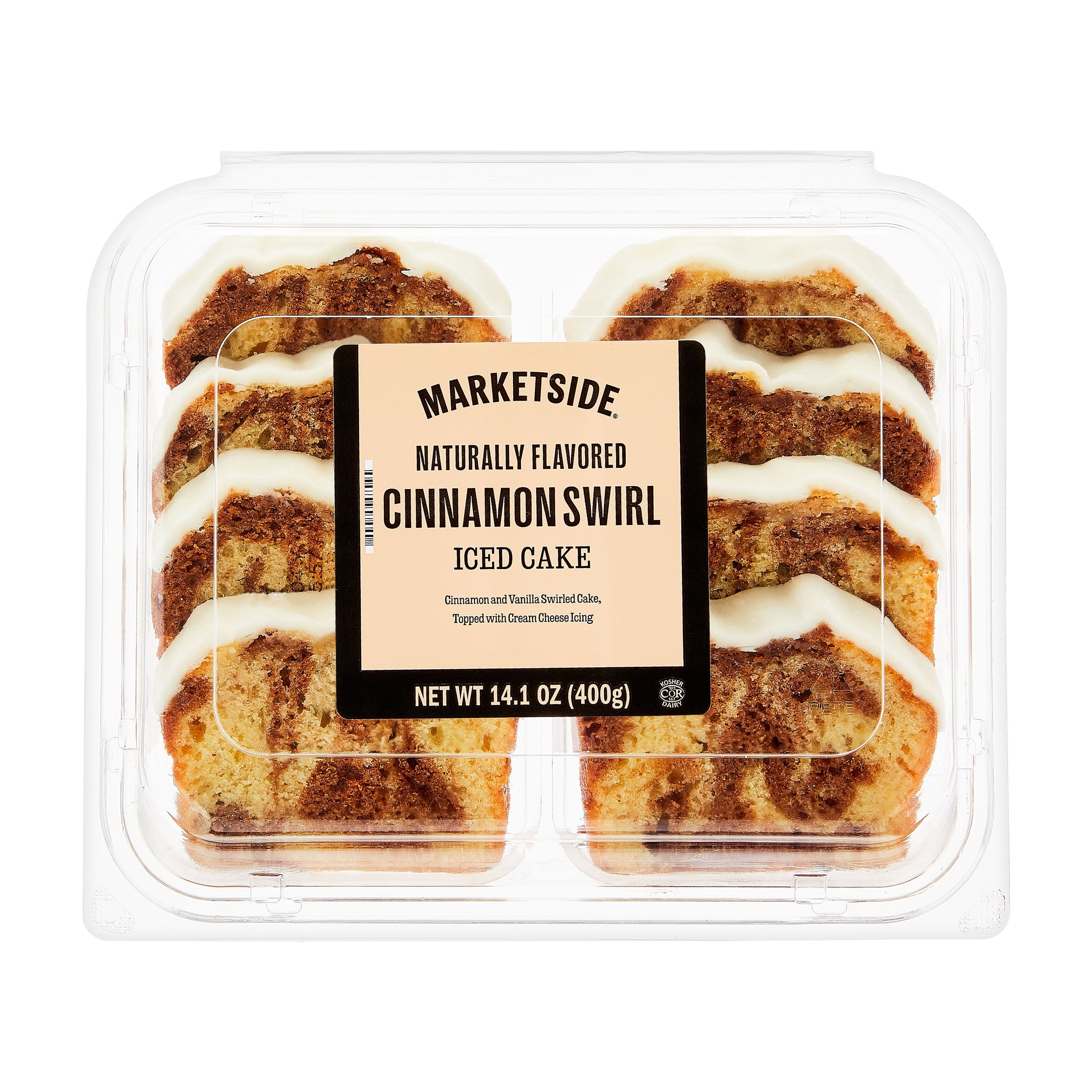 Iced Cinnamon Sliced Loaf Cake 14.1 Oz 8 Count Marketside
