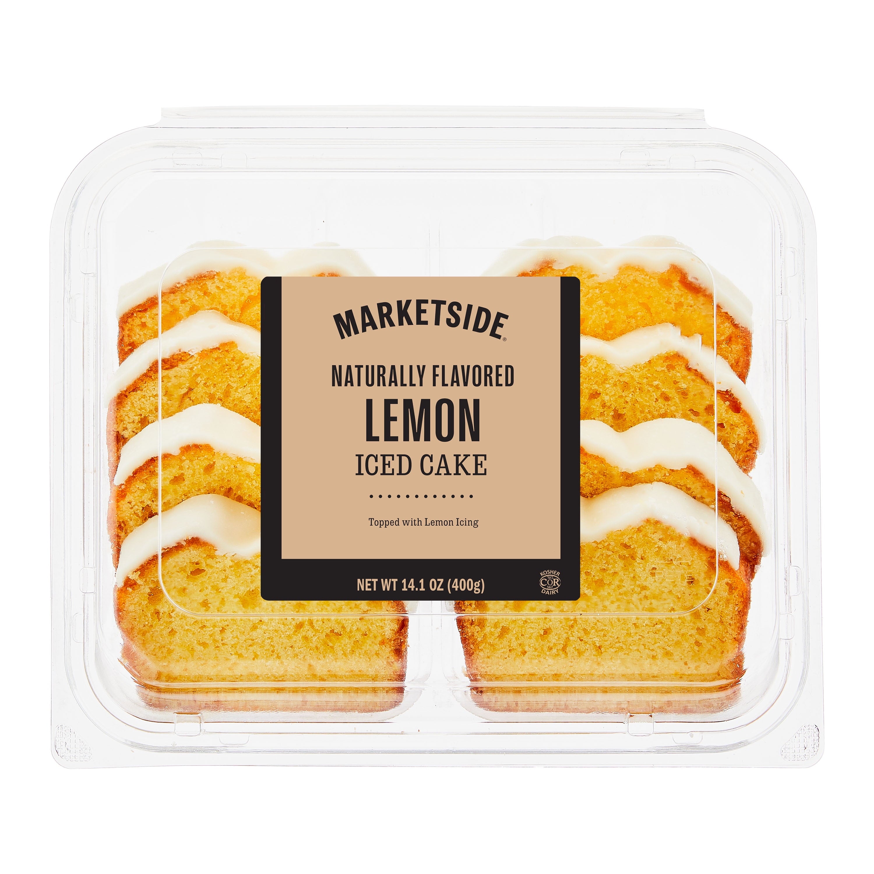 Iced Lemon Sliced Loaf Cake 14.1 Oz 8 Count Marketside