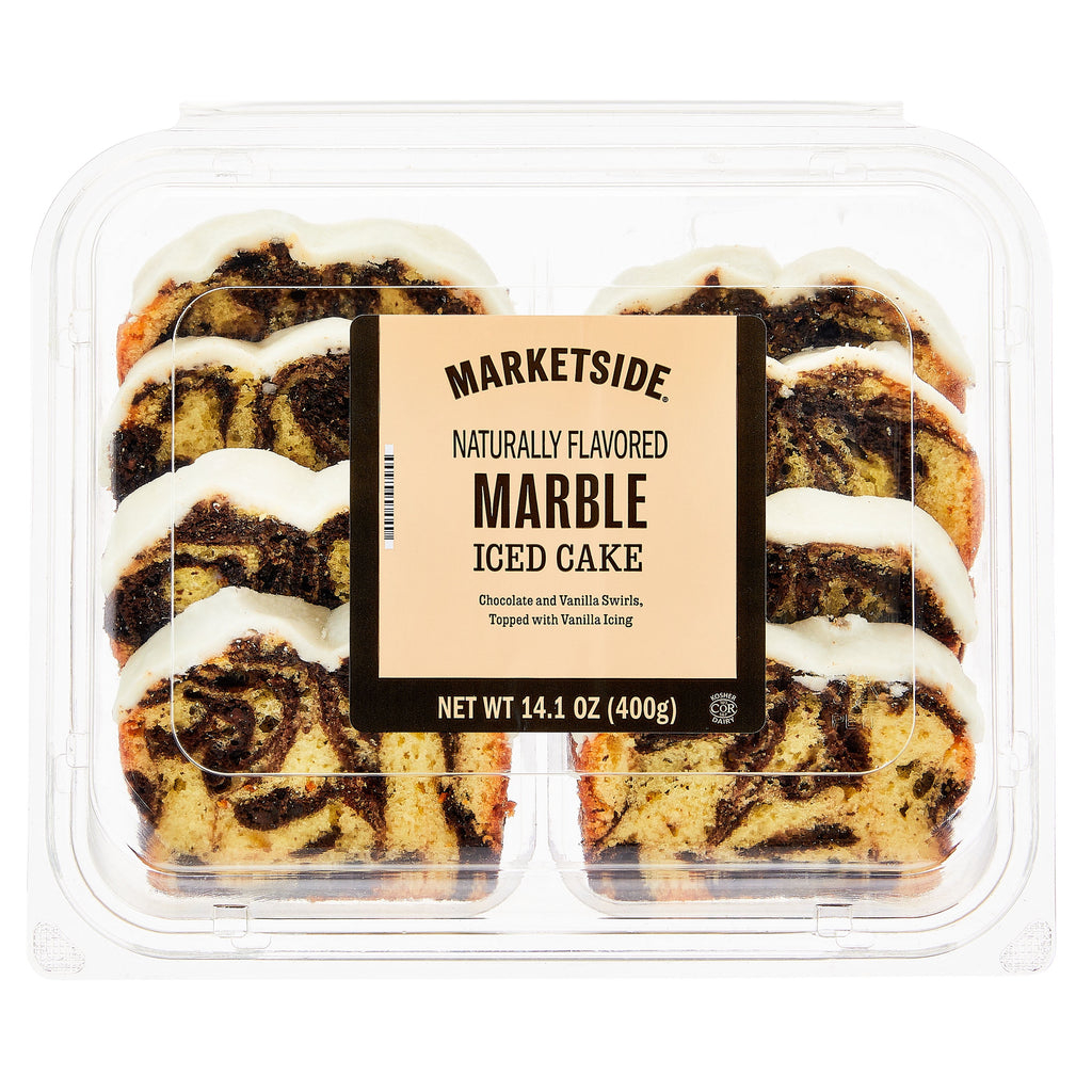 Iced Marble Sliced Loaf Cake 14.1 Oz 8 Count Marketside