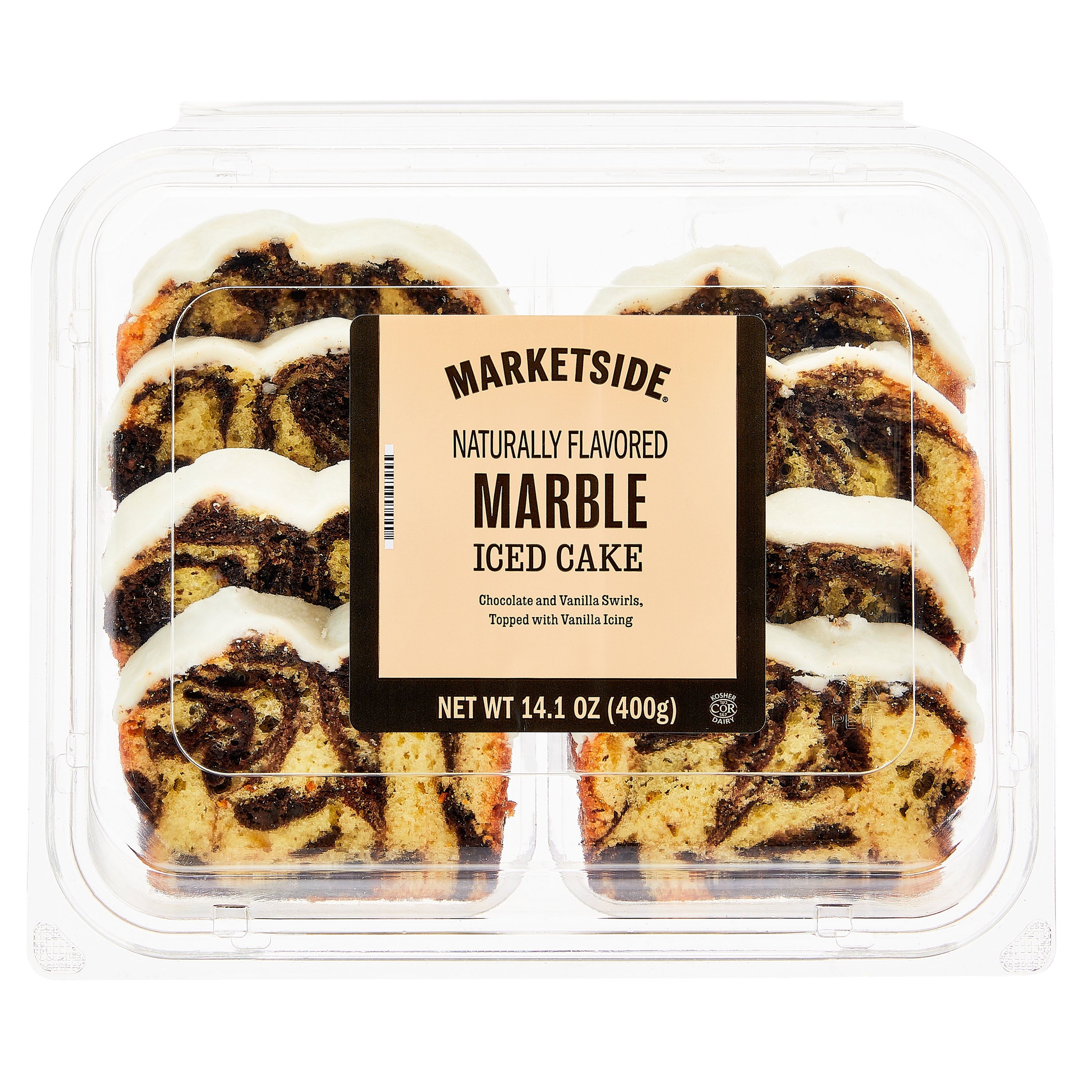 Iced Marble Sliced Loaf Cake 14.1 Oz 8 Count Marketside