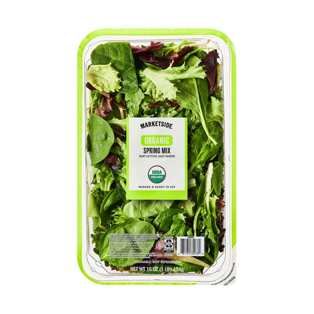 Fresh Organic Spring Mix Salad Blend 16 Oz Clam Shell