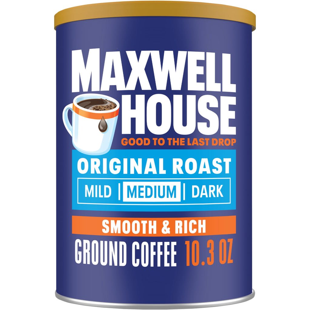 Maxwell House Original Roast Naturally Caffeinated Medium Roast Ground Coffee 10.3 oz Canister