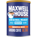 Maxwell House Original Roast Naturally Caffeinated Medium Roast Ground Coffee 10.3 oz Canister