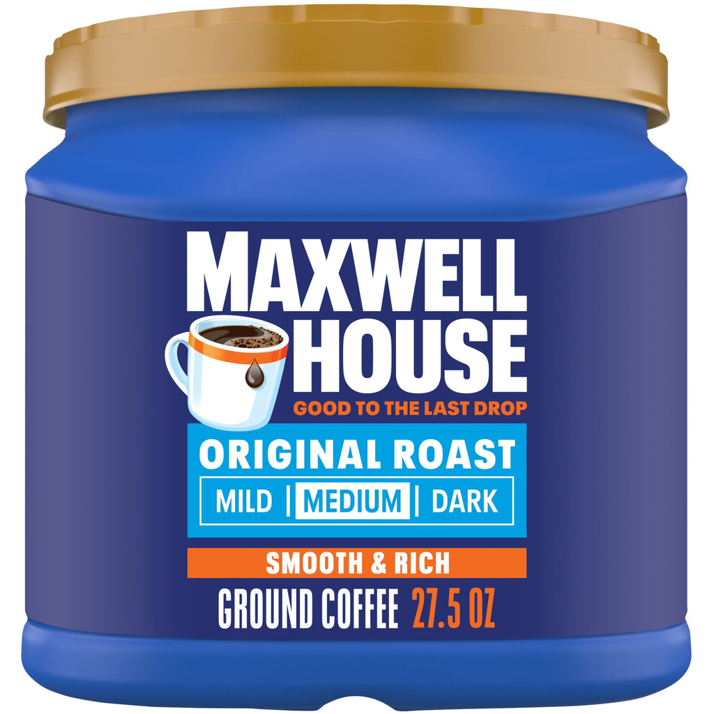 Maxwell House Original Roast Naturally Caffeinated Medium Roast Ground Coffee 27.5 oz Canister