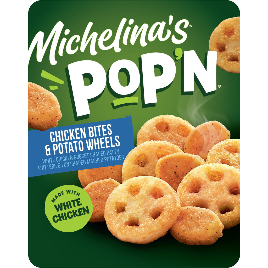 Michelina's Pop'n Chicken Nuggets and Wagon Wheel Potatoes Frozen Meal 4.5 Oz