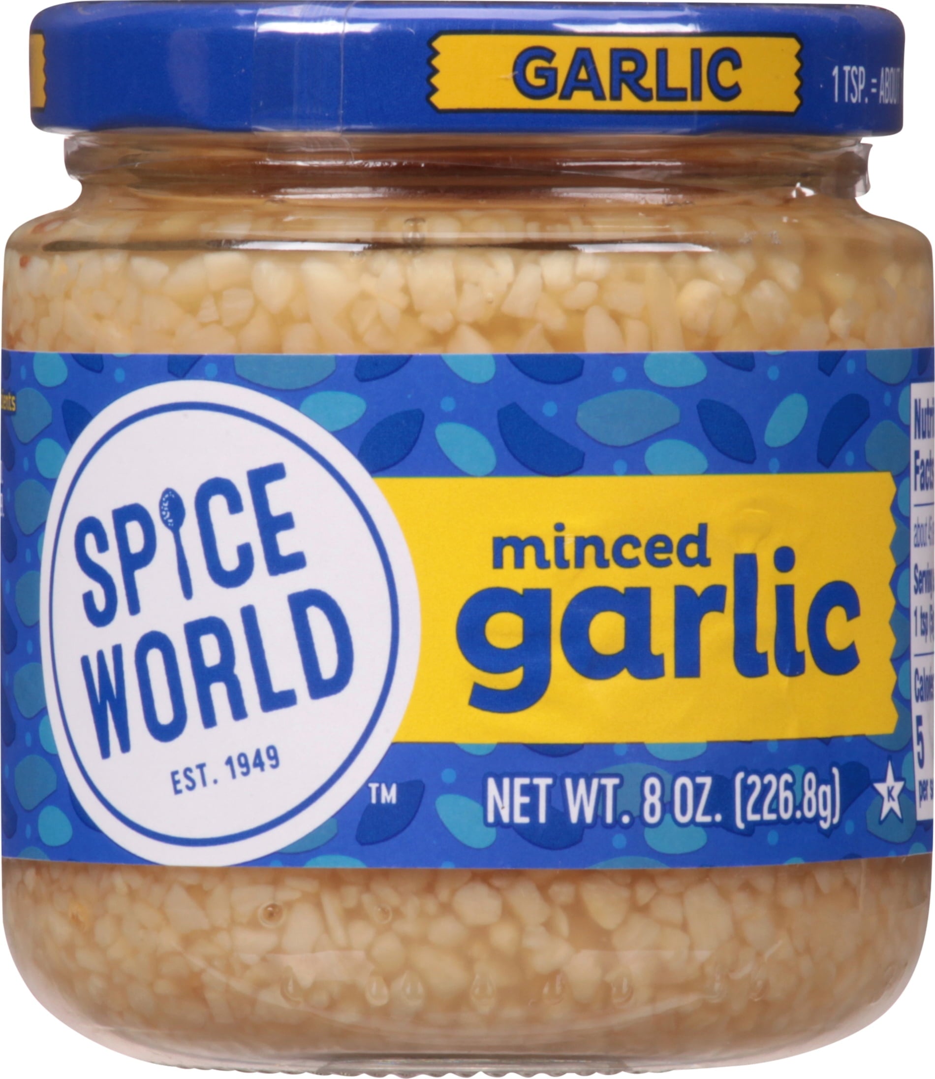 Fresh Produce Minced Garlic 8 Oz Jar