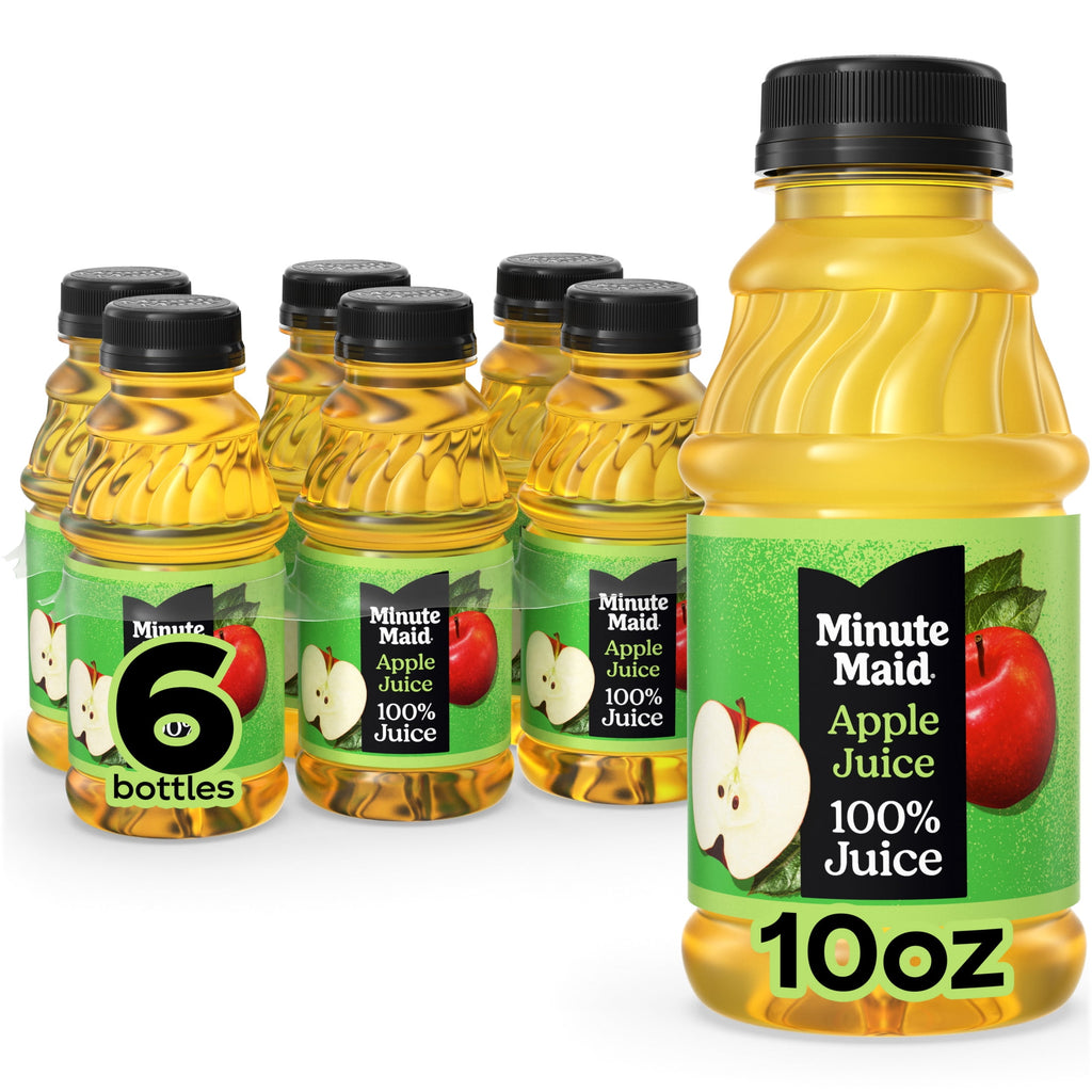 Minute Maid 100% Apple Juice Pulp-Free 10 fl oz 6 Pack