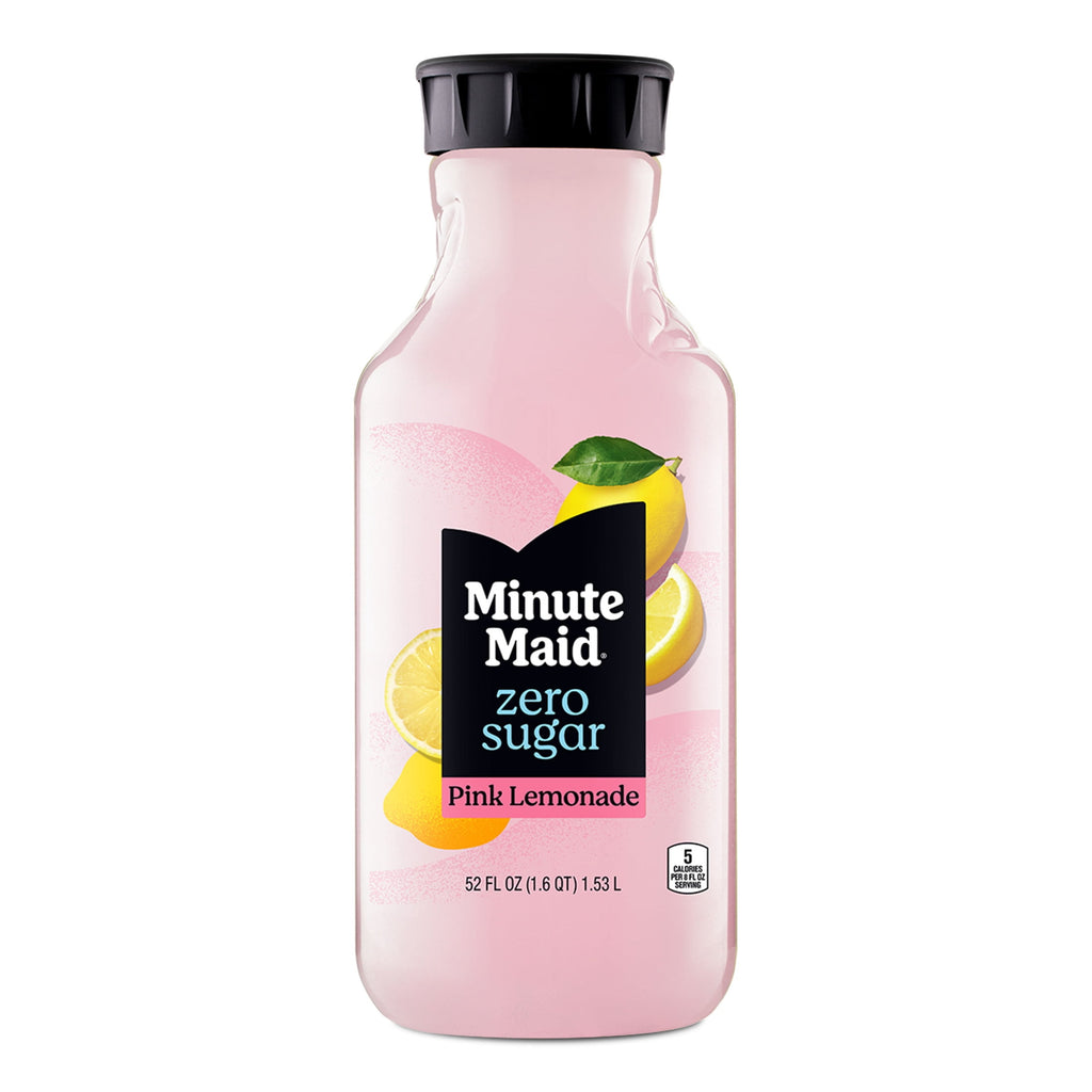 Minute Maid Zero Sugar Pink Lemonade 52 fl oz Bottle