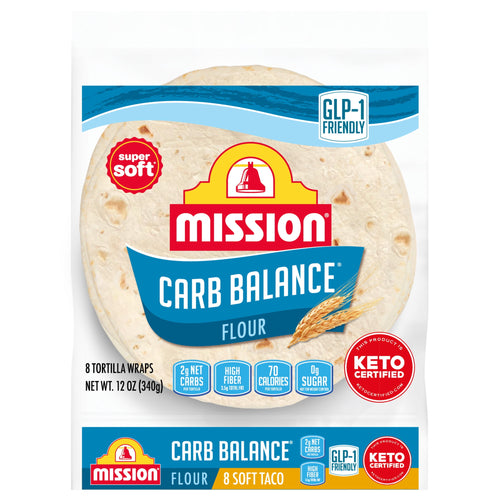 Carb Balance Soft Taco Flour Tortillas 12 Oz 8 Count Mission