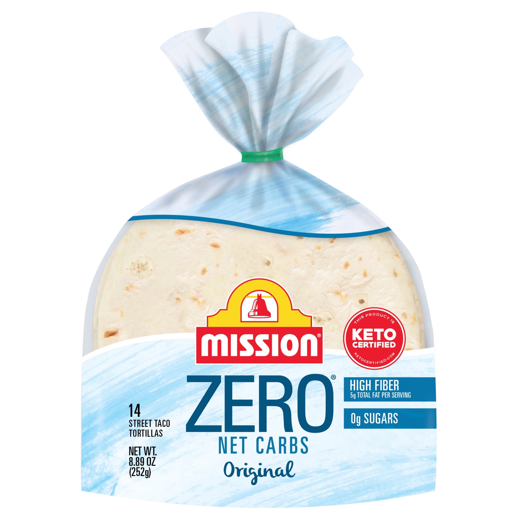 Mission Zero Net Carbs Original Flour Tortillas Street Tacos Size 14 Count 8.89 Oz