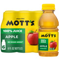 Mott's 100% Apple Juice Pulp-Free 8 fl oz 6 Count Bottles