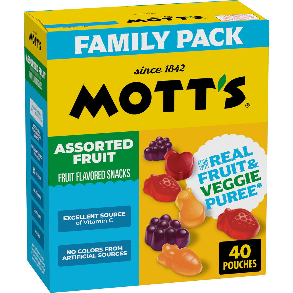 Assorted Fruit Flavored Snacks 32 Oz 40 Count Mott's