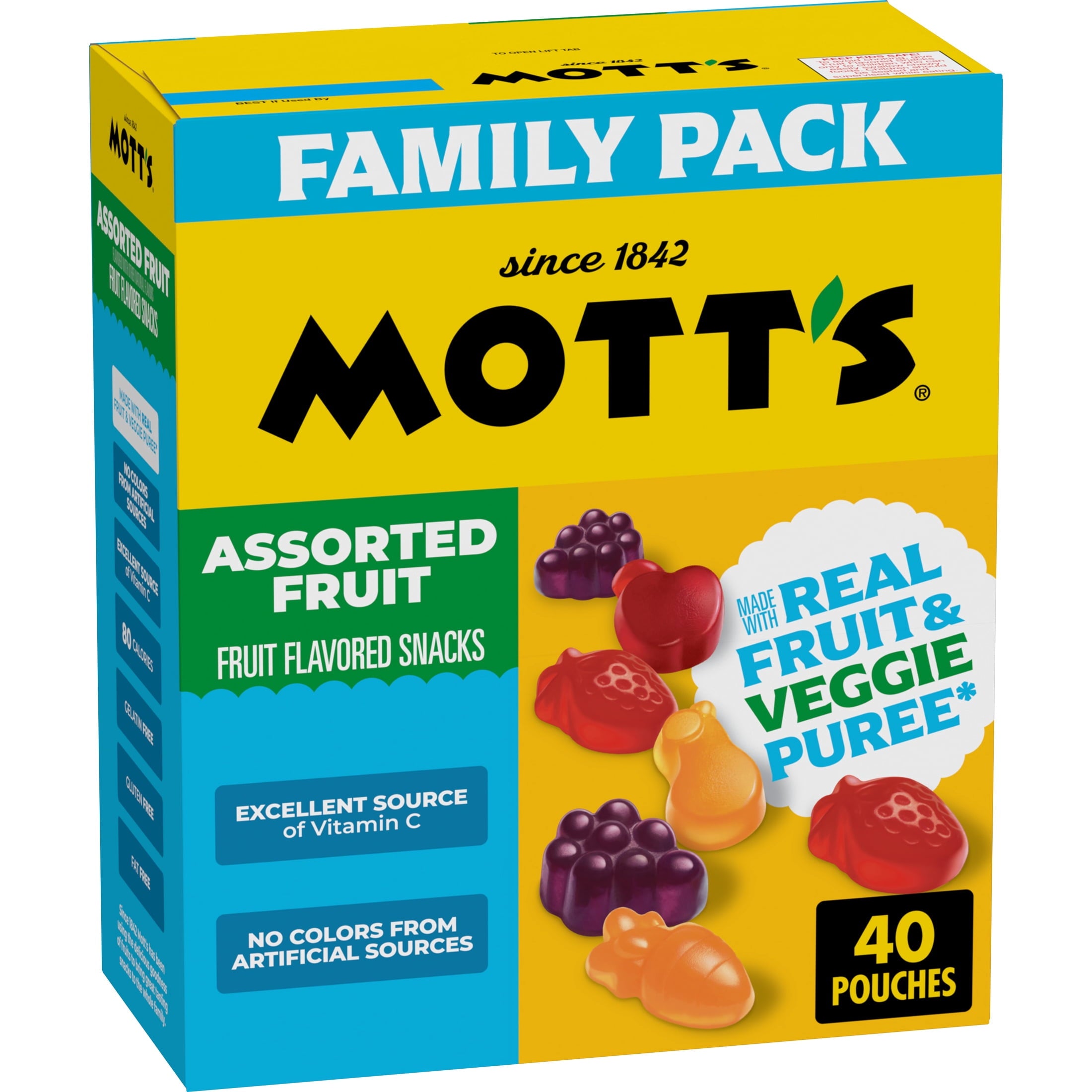 Assorted Fruit Flavored Snacks 32 Oz 40 Count Mott's