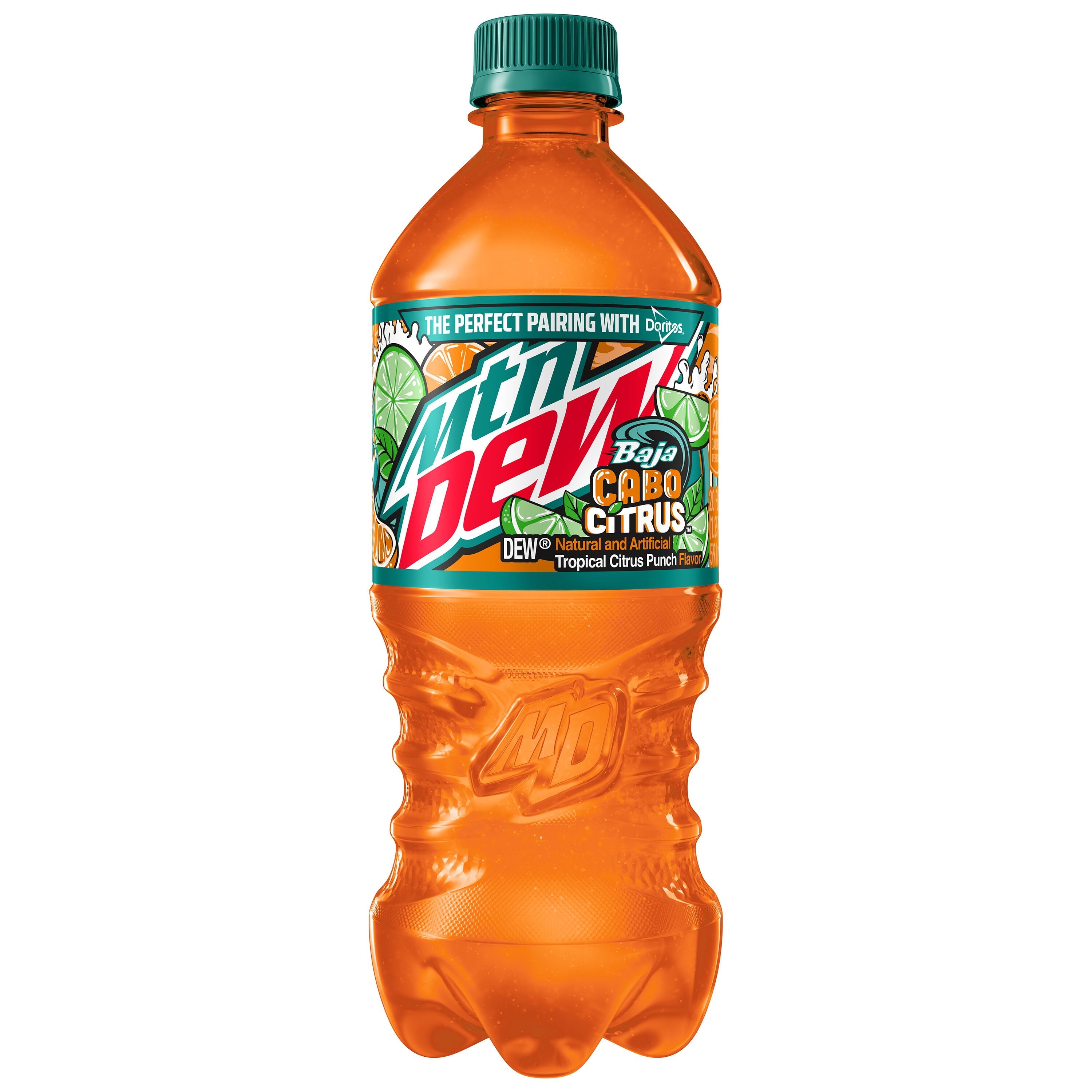 Mountain Dew Baja Blast Cabo Citrus Soda Pop Bottle 20 Fl Oz