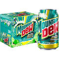 Mountain Dew Baja Blast Tropical Lime Soda Pop Cans 12 Fl Oz 24 Pack