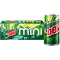Mountain Dew Citrus Soda Pop Mini Cans 7.5 Fl Oz 10 Pack