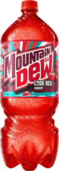 Mountain Dew Code Red Cherry Soda Pop Bottle 2 Liters