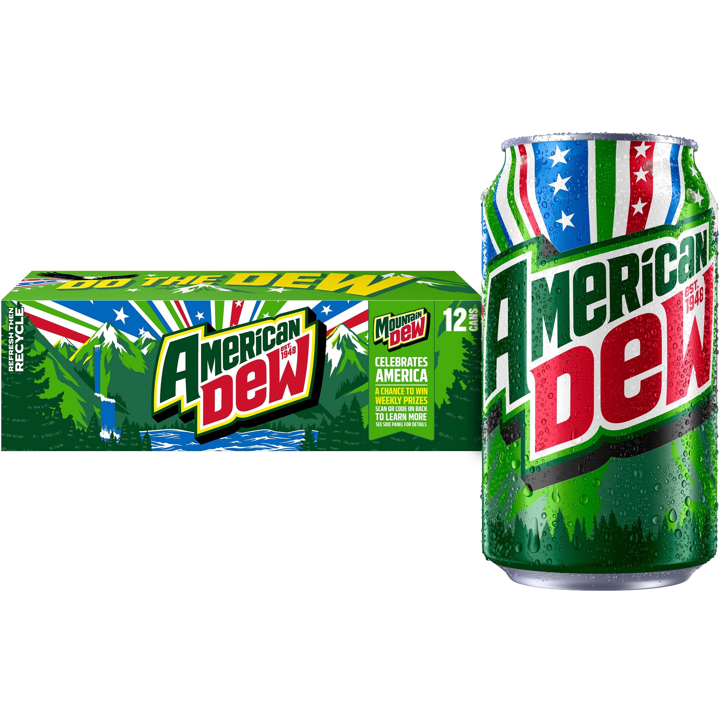 Mountain Dew Original Citrus Soda Pop Cans 12 Fl Oz 12 Pack