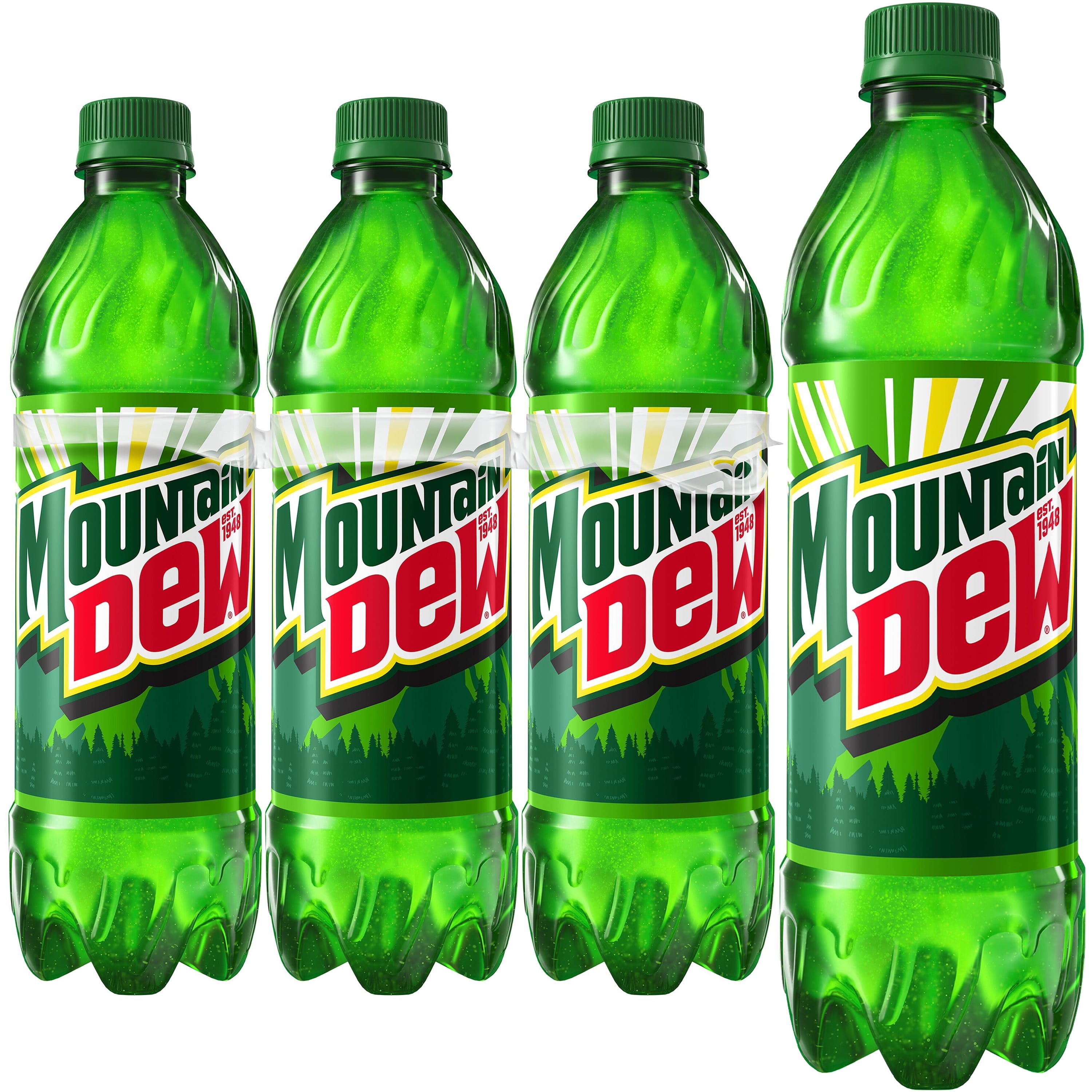 Mountain Dew Original Citrus Soda Pop Bottles 16.9 Fl Oz 6 Pack