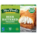 Mrs. Paul's Crispy Beer Battered Wild-Caught Fish Fillets Frozen 10 Count 19.45 Oz